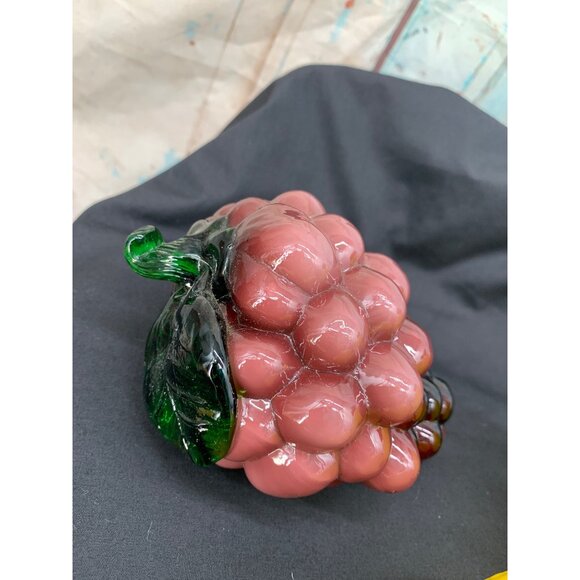 Blown Glass Fruit 6 pc set Includes Pineapple Orange Pear Purple Grapes Lemon St - Picture 2 of 14